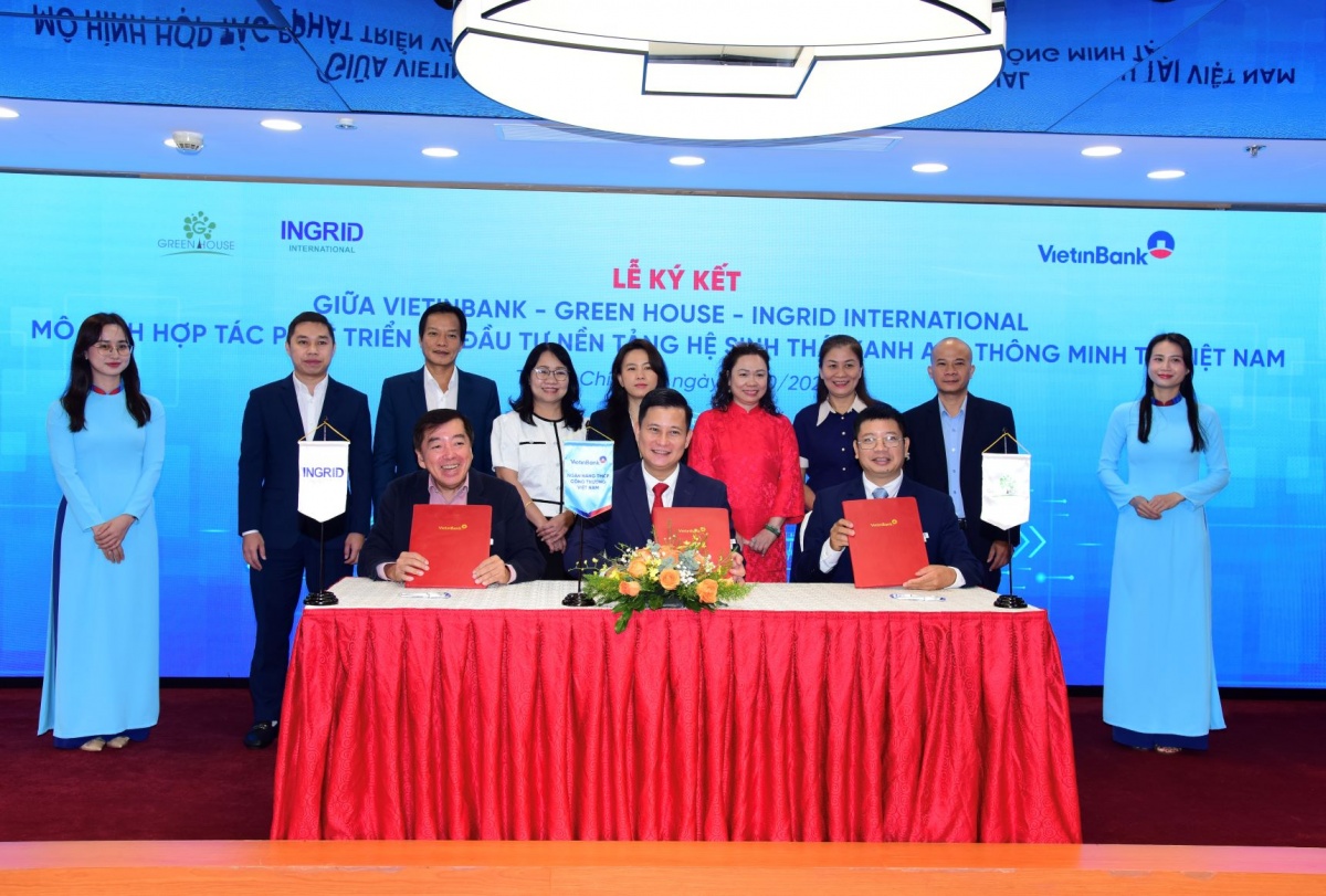 Hợp tác giữa VietinBank, GreenHouse và Ingrid International là bước tiến trong việc kết nối tài chính - công nghệ - hệ sinh thái
