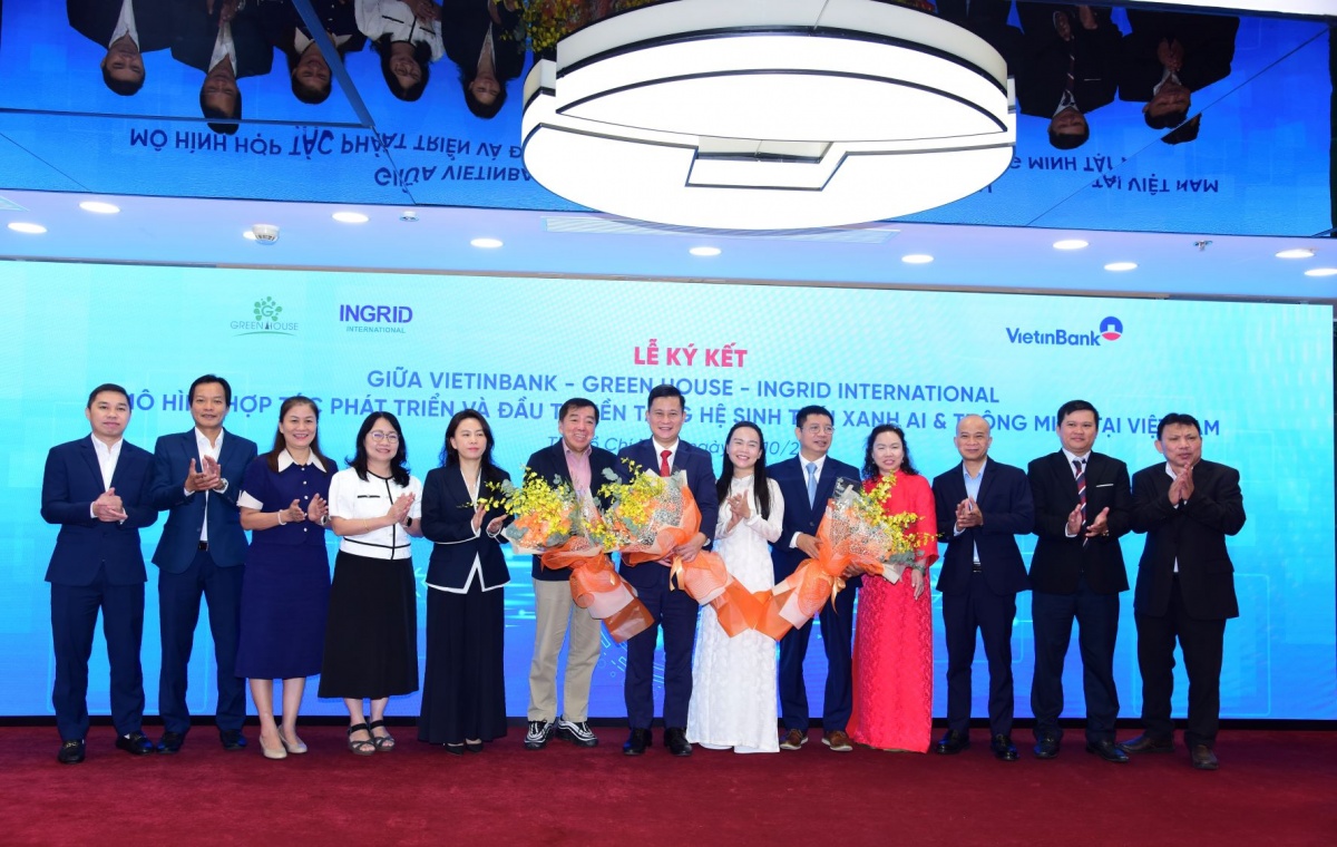 Lễ ký kết giữa VietinBank, GreenHouse và Ingrid International diễn ra thành công tốt đẹp