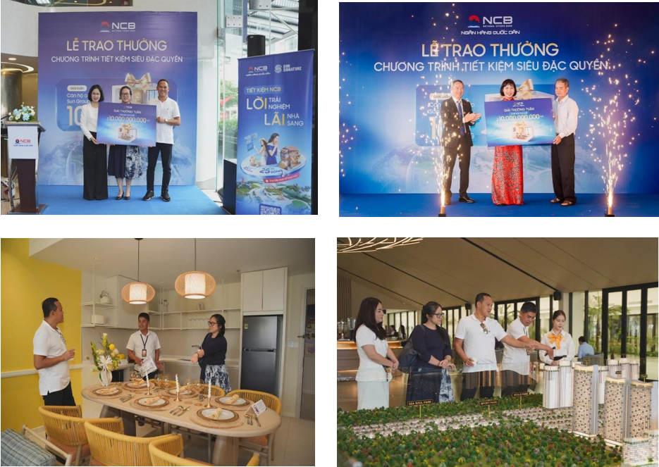 Khách hàng được trao thưởng và trải nghiệm không gian căn hộ mẫu Khách hàng được trao thưởng và trải nghiệm không gian căn hộ mẫu