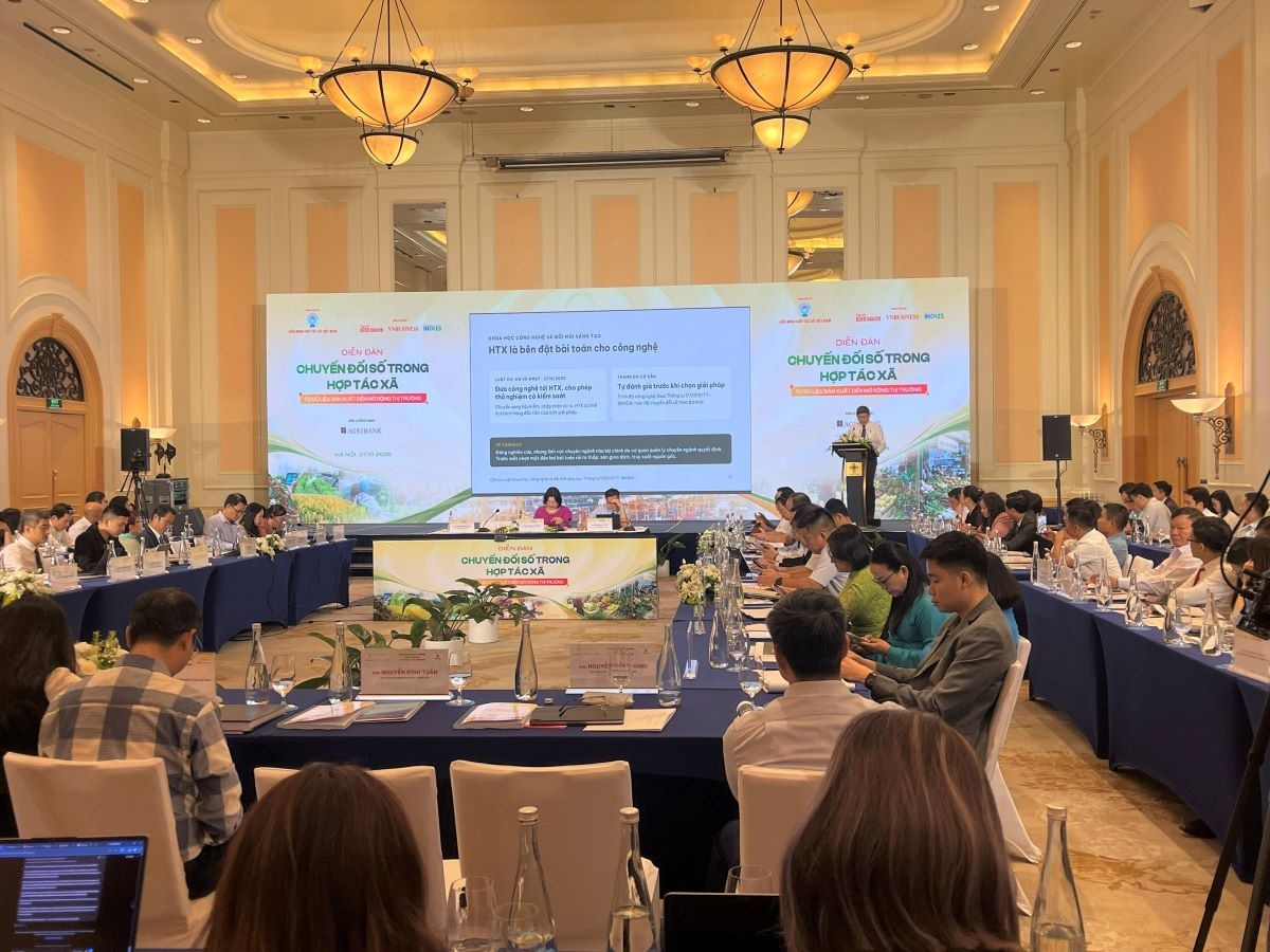 Diễn đàn “Chuyển đổi số trong Hợp tác xã: Từ dữ liệu, quản trị đến thị trường”