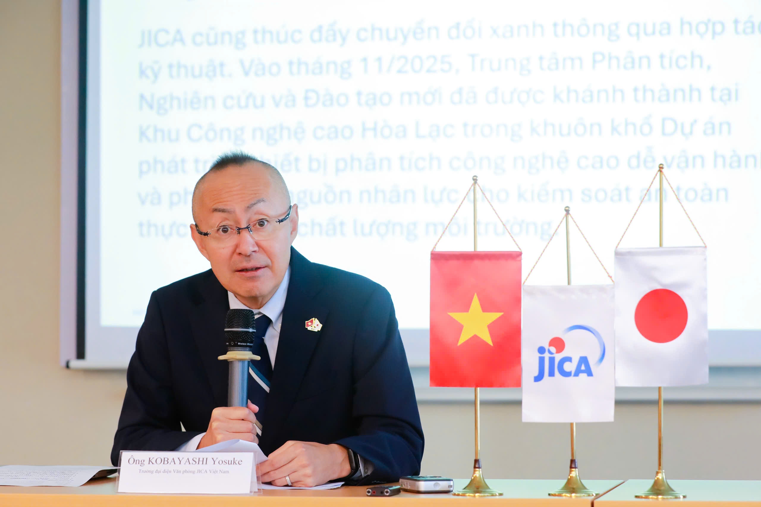 Ông Kobayashi Yosuke, Trưởng đại diện JICA Việt Nam. Ảnh: Việt Cường. Ông Kobayashi Yosuke, Trưởng đại diện JICA Việt Nam. Ảnh: Việt Cường.