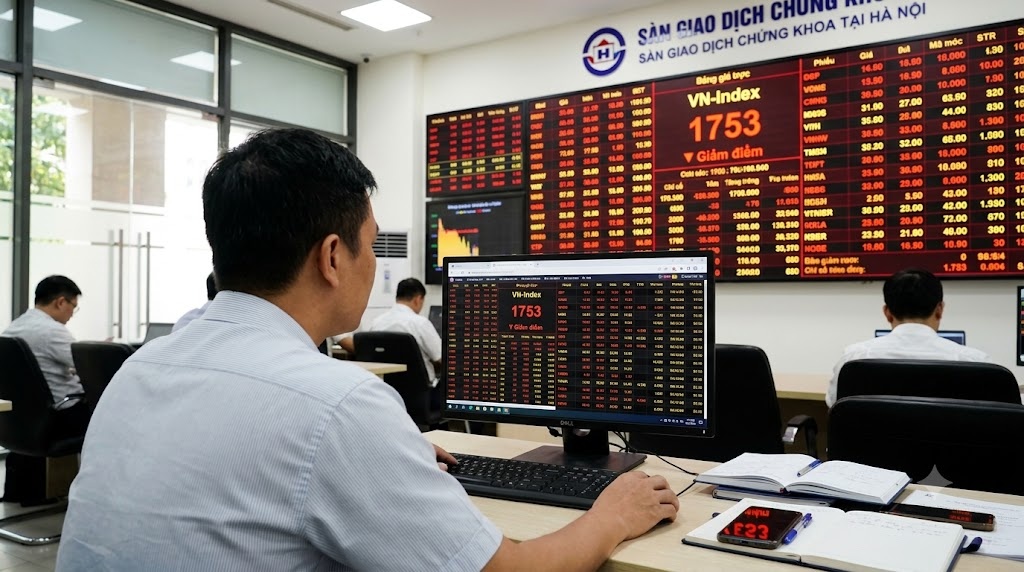 Giao dịch trầm lắng trong ngày thị trường chứng khoán tiếp tục điều chỉnh. Dòng tiền phân hóa mạnh và chỉ tập trung cục bộ ở một vài mã riêng lẻ, cho thấy sự e dè lớn từ phía bên mua