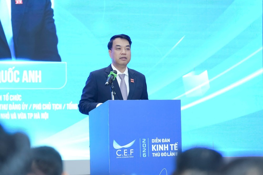 Ông Mạc Quốc Anh, Phó Chủ tịch kiêm Tổng Thư ký HANOISME, Trưởng Ban Tổ chức Diễn đàn Kinh tế Thủ đô