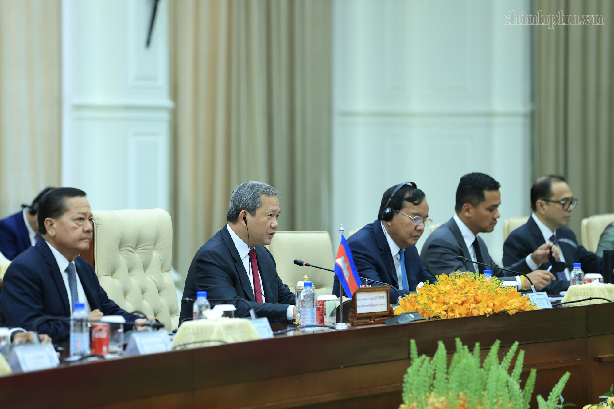 Thủ tướng Lê Minh Hưng hội đàm với Thủ tướng Campuchia Hun Manet Thủ tướng Lê Minh Hưng hội đàm với Thủ tướng Campuchia Hun Manet- Ảnh 5.