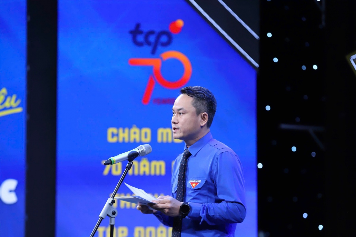 undefined Anh Nguyễn Kim Quy phát biểu tại chương trình.