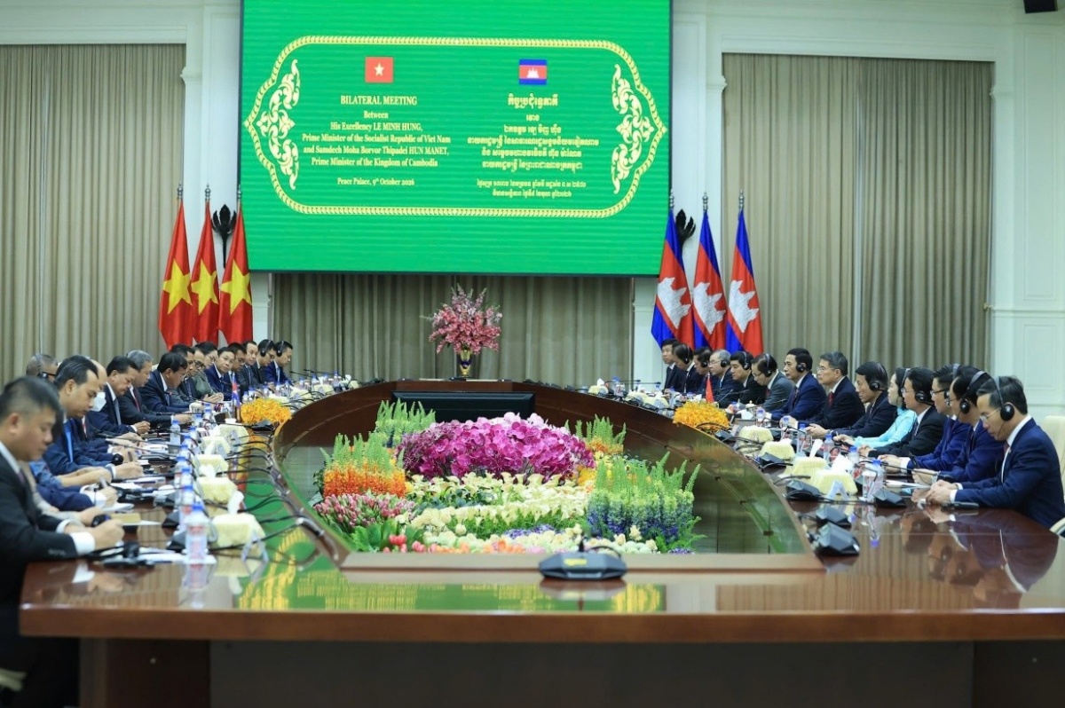 Thủ tướng Lê Minh Hưng hội đàm với Thủ tướng Campuchia Hun Manet Thủ tướng Lê Minh Hưng hội đàm với Thủ tướng Campuchia Hun Manet