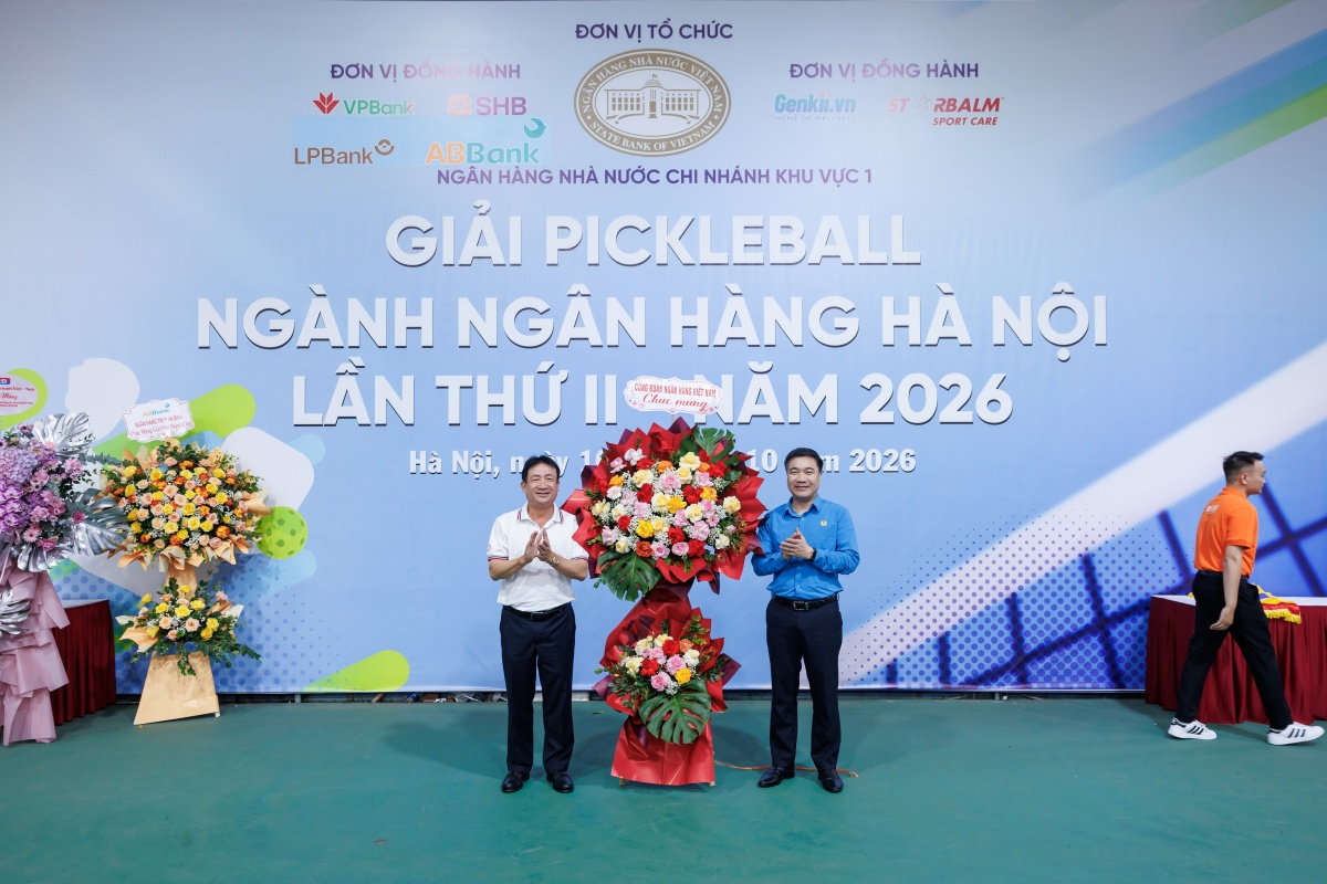 Sôi nổi Giải Pickleball ngành Ngân hàng Hà Nội lần thứ II năm 2026
