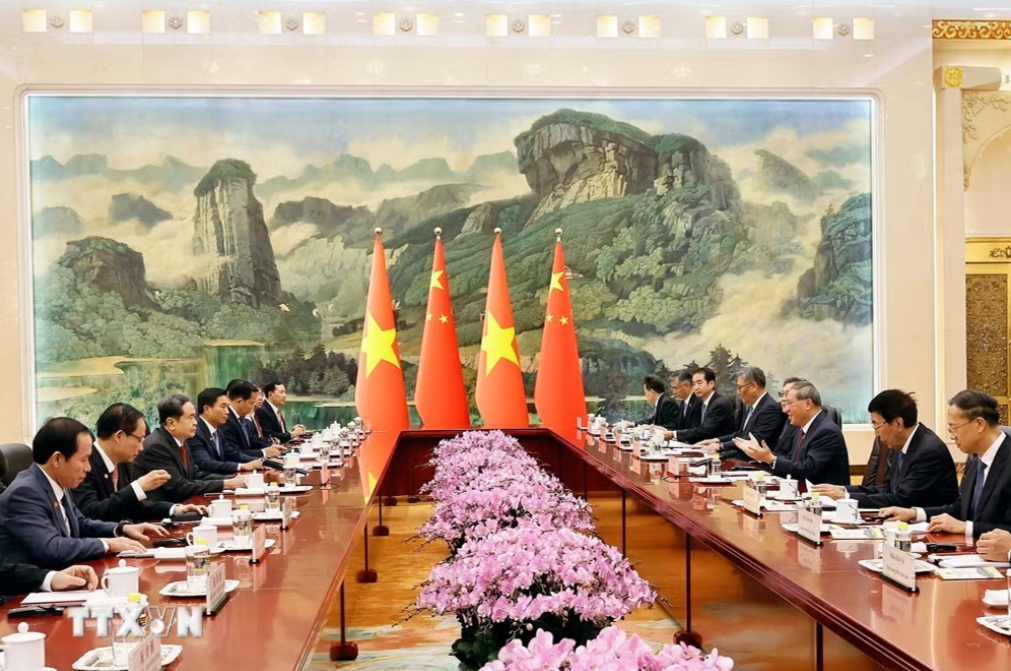 Chủ tịch Quốc hội Trần Thanh Mẫn hội kiến Thủ tướng Quốc vụ viện Trung Quốc Lý Cường Chủ tịch Quốc hội Trần Thanh Mẫn hội kiến Thủ tướng Quốc vụ viện Trung Quốc Lý Cường