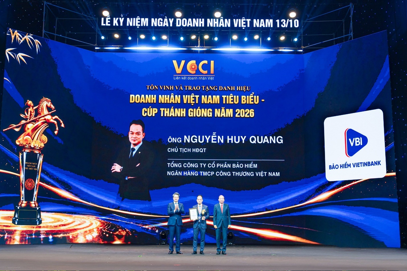 Chủ tịch HĐQT Bảo hiểm VietinBank được vinh danh Doanh nhân Việt Nam tiêu biểu 2026