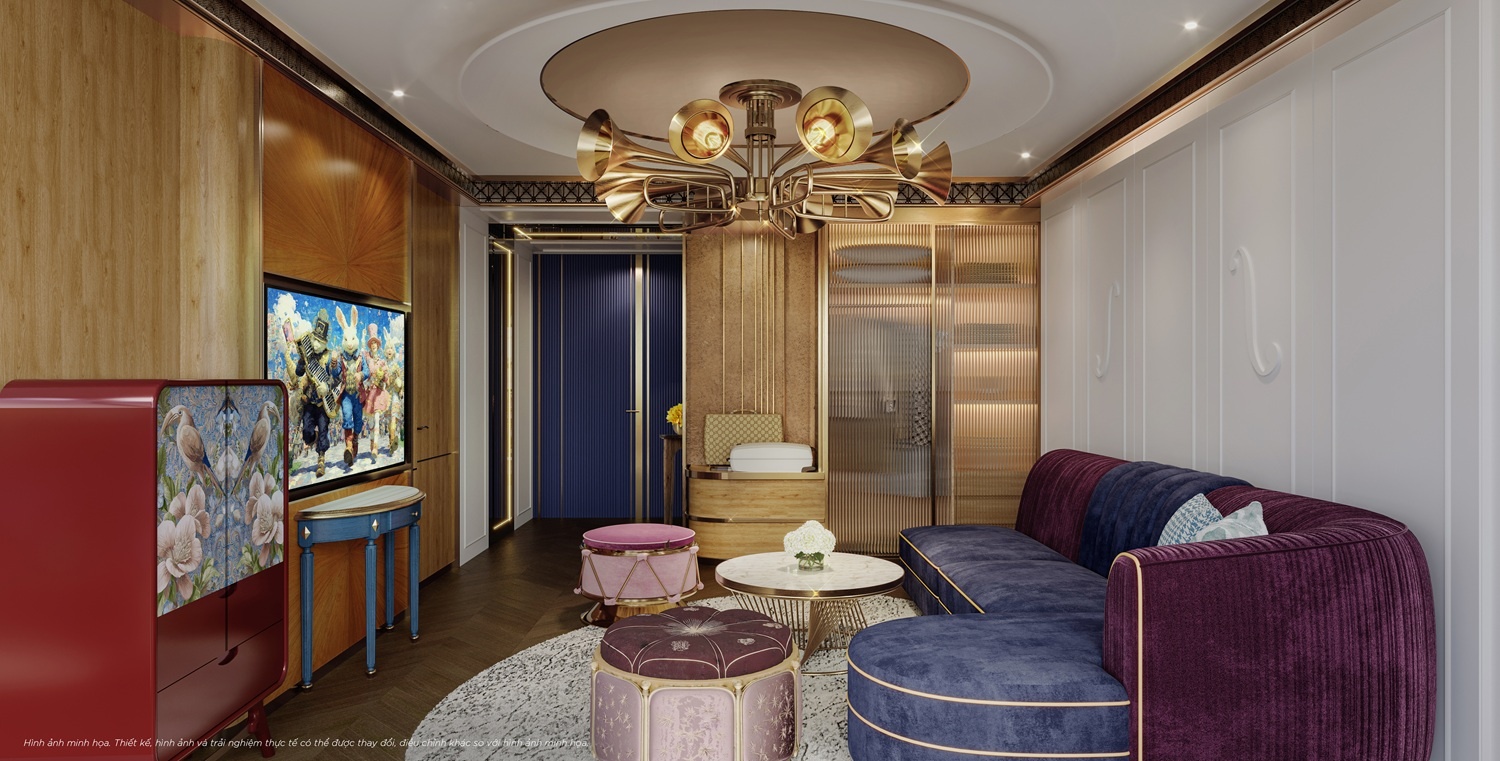 Không gian suite tại Dream Palace, bổ sung sắc thái sang trọng cho bộ sưu tập phòng nghỉ mang chủ đề riêng