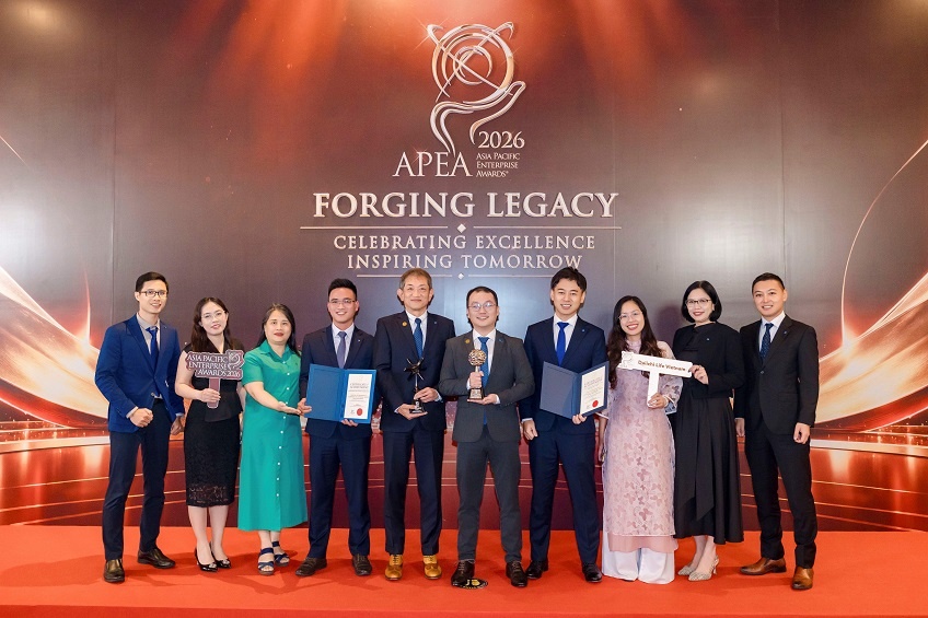 Daiichi Life Việt Nam được vinh danh ở hai hạng mục tại Giải thưởng Doanh nghiệp châu Á APEA 2026 Daiichi Life Việt Nam được vinh danh ở hai hạng mục tại Giải thưởng Doanh nghiệp châu Á APEA 2026