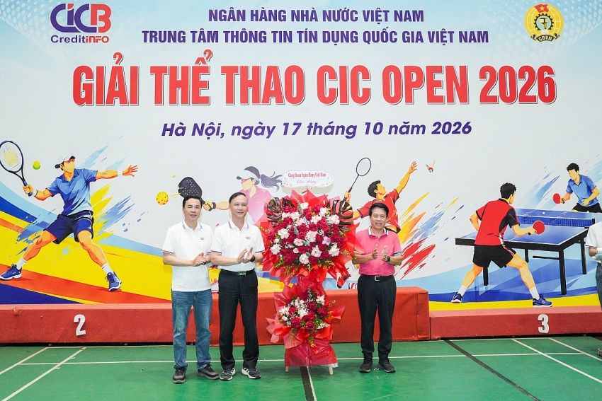 Giải thể thao CIC Open 2026: Rèn luyện sức khỏe, thắt chặt tình đoàn kết trong ngành Ngân hàng Giải thể thao CIC Open 2026: Rèn luyện sức khỏe, thắt chặt tình đoàn kết trong ngành Ngân hàng