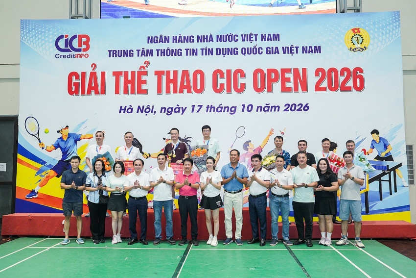 Giải thể thao CIC Open 2026: Rèn luyện sức khỏe, thắt chặt tình đoàn kết trong ngành Ngân hàng Giải thể thao CIC Open 2026: Rèn luyện sức khỏe, thắt chặt tình đoàn kết trong ngành Ngân hàng
