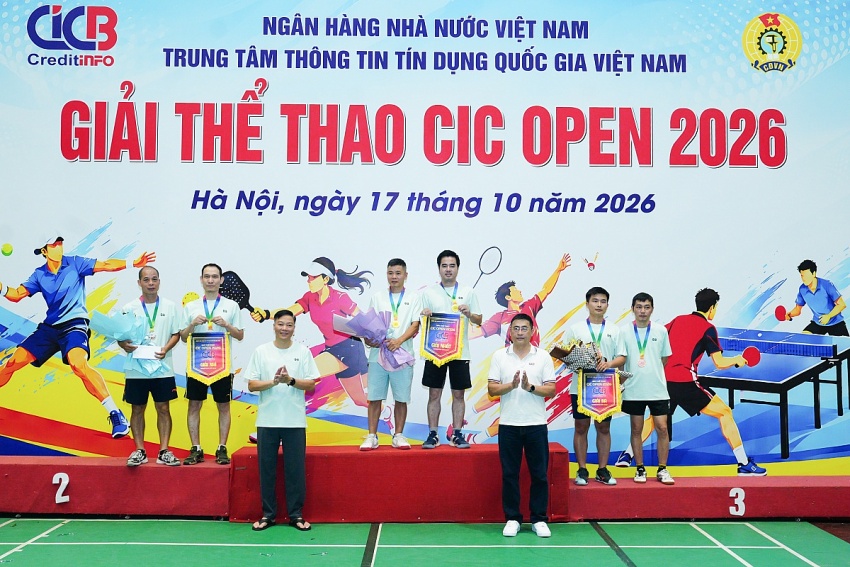 Giải thể thao CIC Open 2026: Rèn luyện sức khỏe, thắt chặt tình đoàn kết trong ngành Ngân hàng Giải thể thao CIC Open 2026: Rèn luyện sức khỏe, thắt chặt tình đoàn kết trong ngành Ngân hàng