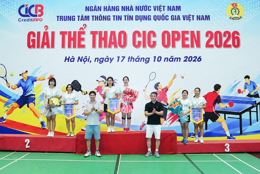 Giải thể thao CIC Open 2026: Rèn luyện sức khỏe, thắt chặt tình đoàn kết trong ngành Ngân hàng Giải thể thao CIC Open 2026: Rèn luyện sức khỏe, thắt chặt tình đoàn kết trong ngành Ngân hàng
