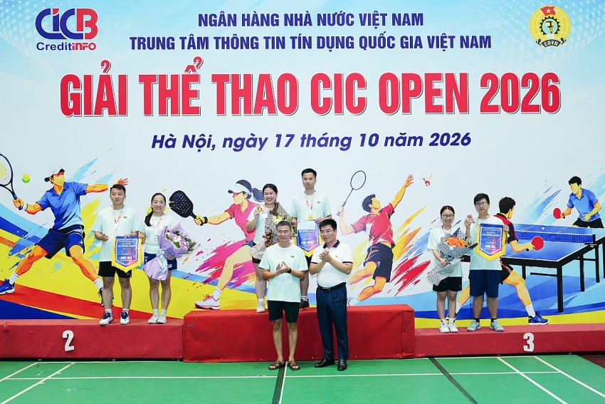 Giải thể thao CIC Open 2026: Rèn luyện sức khỏe, thắt chặt tình đoàn kết trong ngành Ngân hàng Giải thể thao CIC Open 2026: Rèn luyện sức khỏe, thắt chặt tình đoàn kết trong ngành Ngân hàng