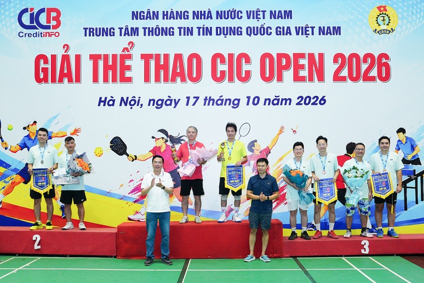 Giải thể thao CIC Open 2026: Rèn luyện sức khỏe, thắt chặt tình đoàn kết trong ngành Ngân hàng Giải thể thao CIC Open 2026: Rèn luyện sức khỏe, thắt chặt tình đoàn kết trong ngành Ngân hàng