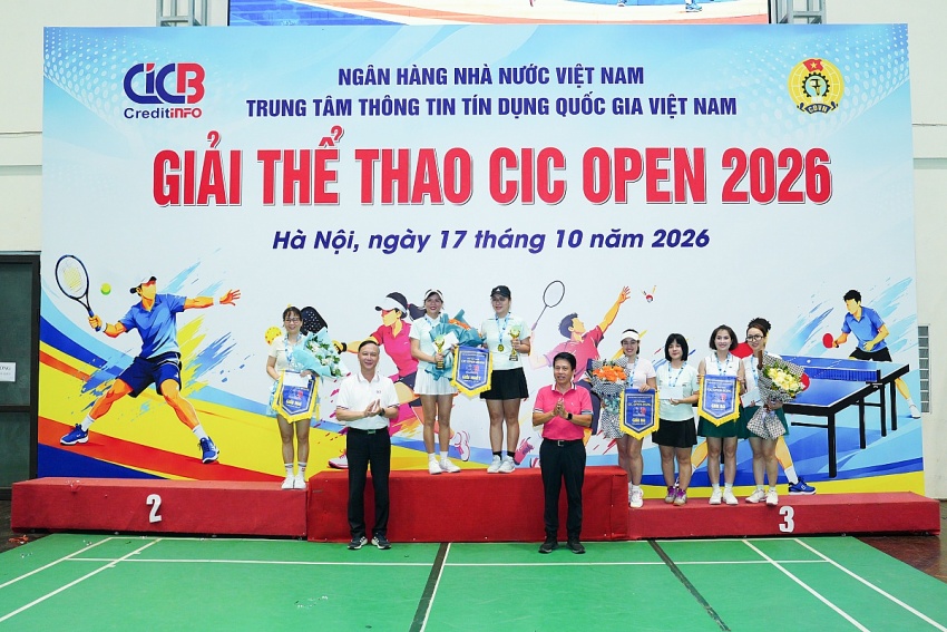 Giải thể thao CIC Open 2026: Rèn luyện sức khỏe, thắt chặt tình đoàn kết trong ngành Ngân hàng Giải thể thao CIC Open 2026: Rèn luyện sức khỏe, thắt chặt tình đoàn kết trong ngành Ngân hàng