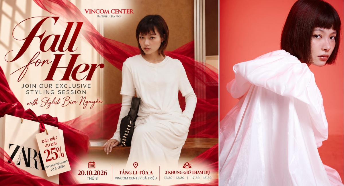 Đến Vincom dịp 20/10: Đi xe hoa hồng, tư vấn phong cách từ stylist, tận hưởng ngày hội 
