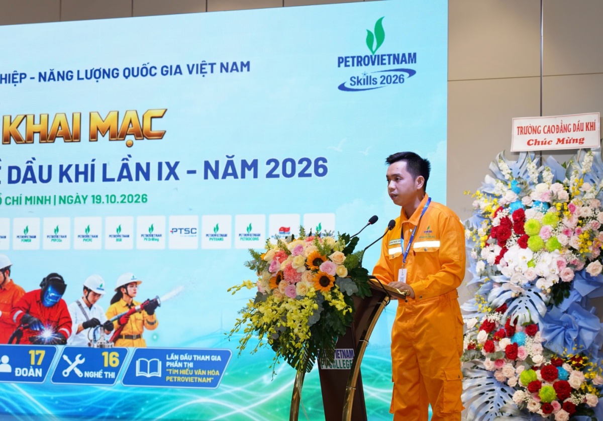 Hội thi Tay nghề Dầu khí lần IX năm 2026: Vững tay nghề - Nâng tầm nhân lực PETROVIETNAM Hội thi Tay nghề Dầu khí lần IX năm 2026: Vững tay nghề - Nâng tầm nhân lực PETROVIETNAM