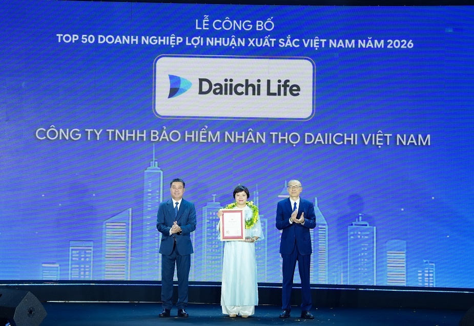 Daiichi Life Việt Nam tiếp tục được vinh danh Top 500 doanh nghiệp lợi nhuận tốt nhất Việt Nam