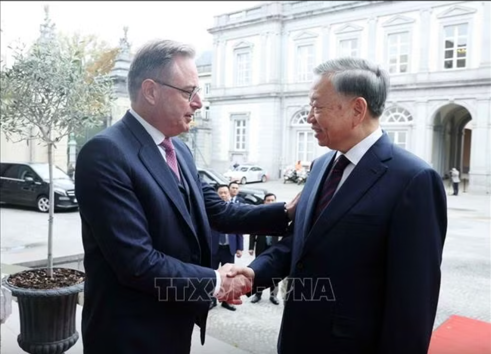 Thủ tướng Vương quốc Bỉ Bart De Wever chủ trì Lễ đón Tổng Bí thư, Chủ tịch nước Tô Lâm