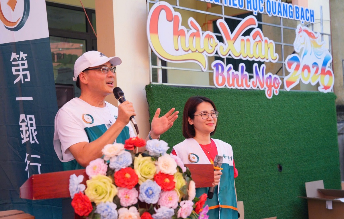 ông Jen Chih Hao, Giám đốc Ngân hàng First Commercial Bank, Ltd – Chi nhánh Hà Nội phát biểu tại chương trình