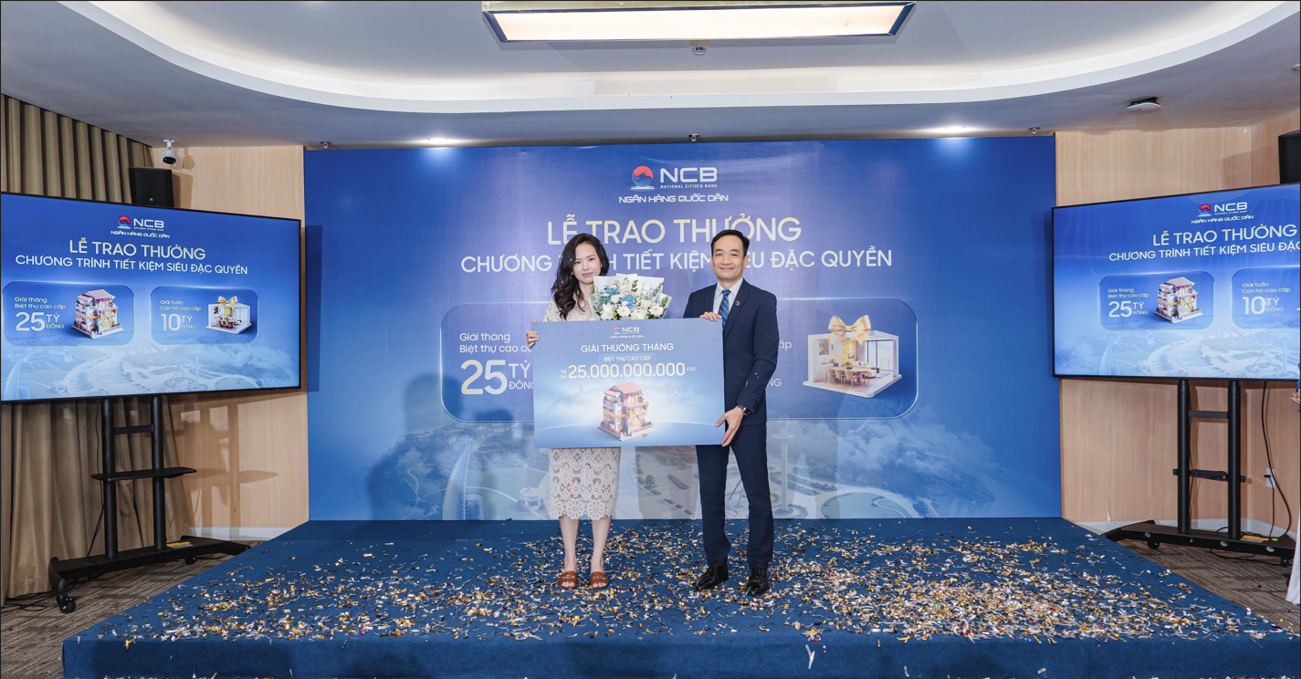 NCB ra mắt sản phẩm tiết kiệm NCB Signature Savings với các đặc quyền hàng đầu thị trường và tặng bất động sản cao cấp cho khách hàng may mắn. NCB ra mắt sản phẩm tiết kiệm NCB Signature Savings với các đặc quyền hàng đầu thị trường và tặng bất động sản cao cấp cho khách hàng may mắn.