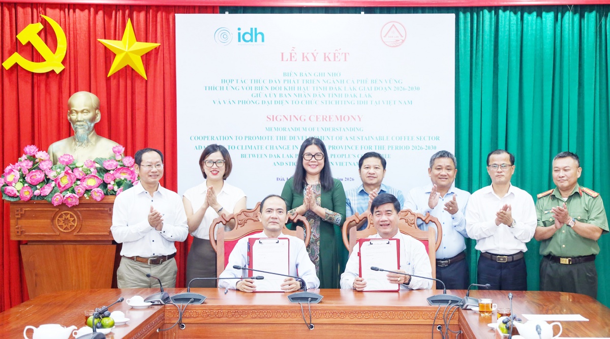 Đắk Lắk phát triển vùng cà phê bền vững, thích ứng biến đổi khí hậu