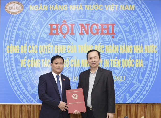 cong bo cac quyet dinh bo nhiem can bo nha may in tien quoc gia