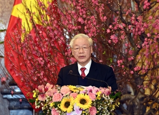 Tổng Bí thư, Chủ tịch nước Nguyễn Phú Trọng chúc Tết các đồng chí lãnh đạo, nguyên lãnh đạo Đảng, Nhà nước