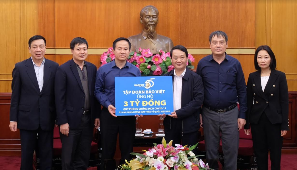Tập đoàn Bảo Việt ủng hộ 3 tỷ đồng cho Quỹ Phòng, chống dịch Covid-19
