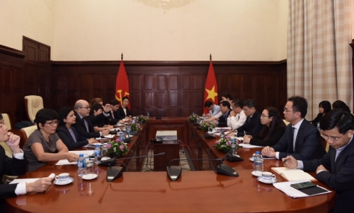 Thống đốc Lê Minh Hưng tiếp xã giao Đoàn Điều IV của Quỹ Tiền tệ Quốc tế