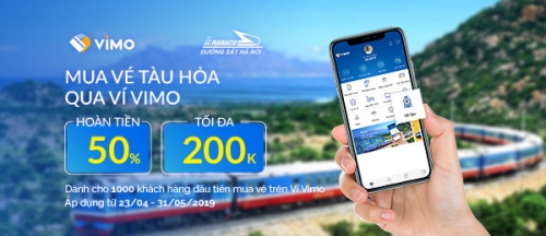 Ra mắt dịch vụ đặt và thanh toán vé tàu thông qua ví điện tử Vimo