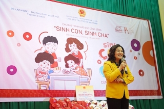 Chương trình “Sinh con, sinh cha” đầu tiên năm Tân Sửu tiếp cận hơn 300 phụ huynh và trẻ mầm non tỉnh Bắc Ninh