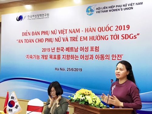 Diễn đàn Phụ nữ Việt - Hàn: An toàn cho phụ nữ và trẻ em hướng tới phát triển bền vững