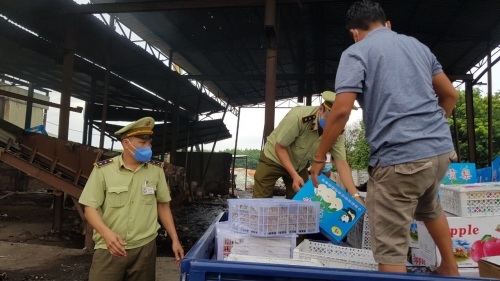 Thu giữ hơn 1 tấn trái cây nhập lậu tại Bình Phước