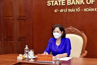 Thống đốc NHNN Nguyễn Thị Hồng làm việc với Bộ trưởng Tài chính Hoa Kỳ Janet Yellen