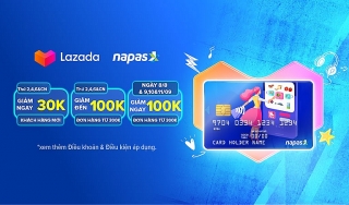 Ngập tràn ưu đãi trên Lazada cho khách hàng thanh toán bằng thẻ nội địa Napas
