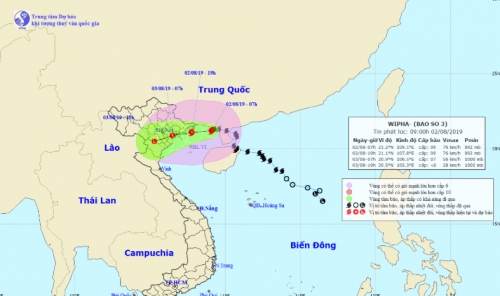Tối nay bão đổ bộ Quảng Ninh-Thái Bình; Bắc Bộ mưa lớn tới 400mm