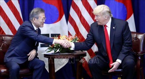 Lãnh đạo Mỹ, Hàn cam kết phối hợp tổ chức Hội nghị Thượng đỉnh Mỹ-Triều lần 2