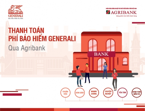 Generali Việt Nam triển khai kênh đóng phí bảo hiểm qua Agribank