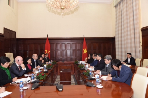 Thống đốc Lê Minh Hưng tiếp Đoàn Cán bộ Quỹ tiền tệ quốc tế