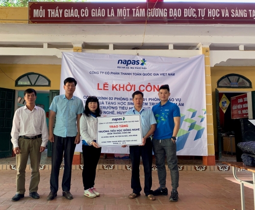 NAPAS xây phòng học cho học sinh miền núi huyện Đà Bắc