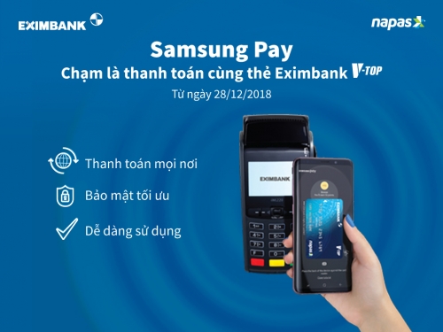 Thanh toán bằng ứng dụng Samsung Pay tại POS
