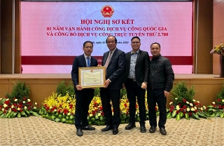 Ngân Lượng vinh dự nhận Bằng khen về những đóng góp cho dịch vụ thanh toán trên Cổng Dịch vụ công Quốc gia