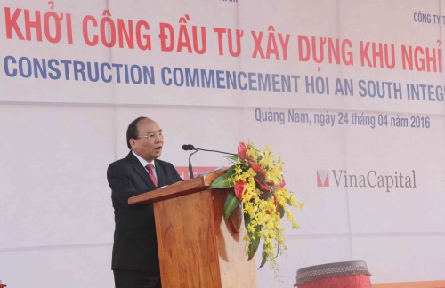 Thủ tướng Chính phủ khởi công hai dự án lớn tại Quảng Nam
