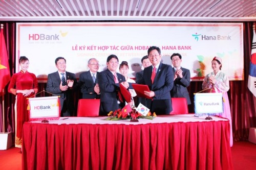 HDBank ký kết hợp tác với Hana Bank