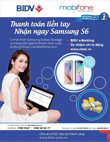 Thanh toán liền tay – Nhận ngay Samsung S6