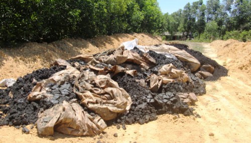 Kiểm tra việc chôn rác thải của Formosa